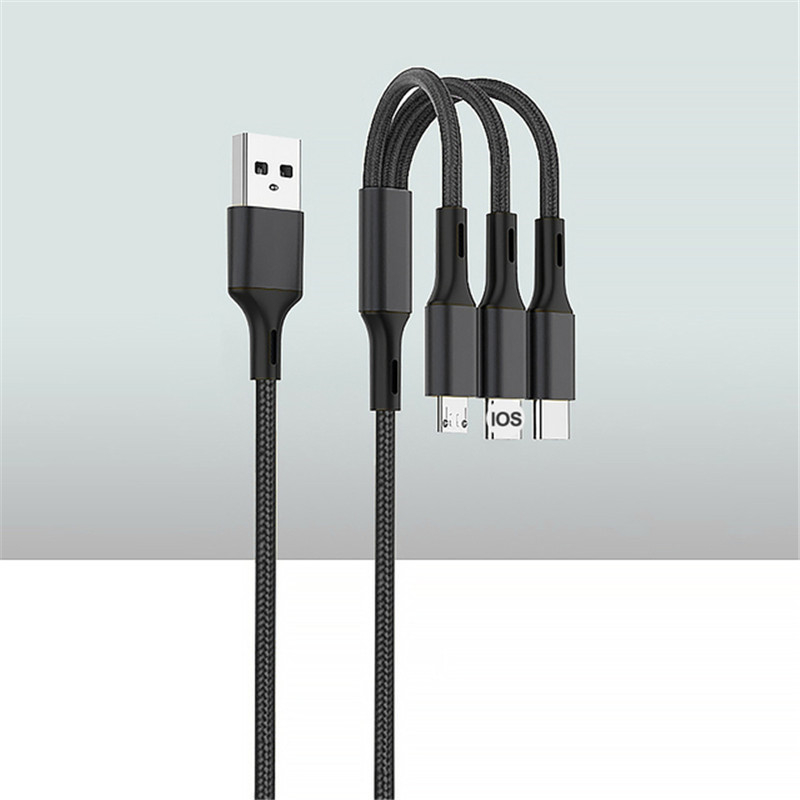 Cáp sạc nhanh 8-pin mini usb 3-in 1 type-c cắm 3 trong1 cáp sạc nhanh ...