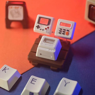 Retro k04 mac keycaps 3 trong 1 chất liệu abs cổ điển bàn phím cơ dễ thương cá tính keycap