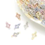 10 cái pha lê đầy màu sắc thạch openwork cross connectors hợp thời trang nam nữ dây chuyền vòng tay kết nối tự làm khí chất trang sức đôi treo mặt dây phụ kiện