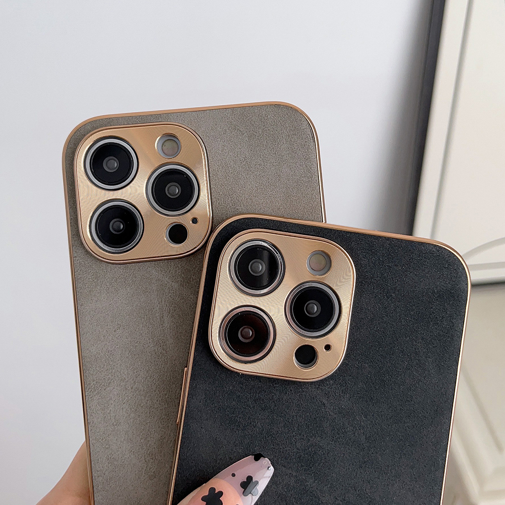 Vỏ điện thoại bằng da cừu mạ điện tiên tiến mới cho iphone 11 12 13 14 pro max 14promax 13promax 12promax 11promax dành cho nam giới vỏ bảo vệ mềm silicon 14plus