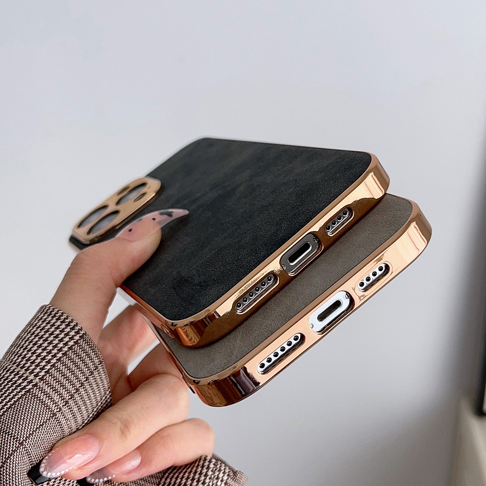Vỏ điện thoại bằng da cừu mạ điện tiên tiến mới cho iphone 11 12 13 14 pro max 14promax 13promax 12promax 11promax dành cho nam giới vỏ bảo vệ mềm silicon 14plus