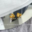 Khuyên tai titan nữ không gỉ mạ vàng 18k thiết kế hình nơ xinh xắn phong cách ngọt ngào dễ thương