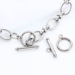 2 Bộ / lốc Cổ Điển OT Khóa Cho Vòng Cổ Vòng Tay Làm Thép Không Gỉ 18K Đầu Nối Vàng Chuyển Đổi Khóa DIY Trang Sức Phát Hiện