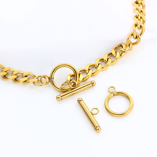 2 Bộ / lốc Cổ Điển OT Khóa Cho Vòng Cổ Vòng Tay Làm Thép Không Gỉ 18K Đầu Nối Vàng Chuyển Đổi Khóa DIY Trang Sức Phát Hiện