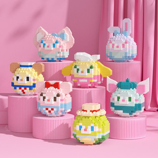 Đồ Chơi Lắp Ráp Hình Búp Bê Hoạt Hình Sanrio Disney Nhiều Kiểu Dáng Dành Cho Trẻ Em