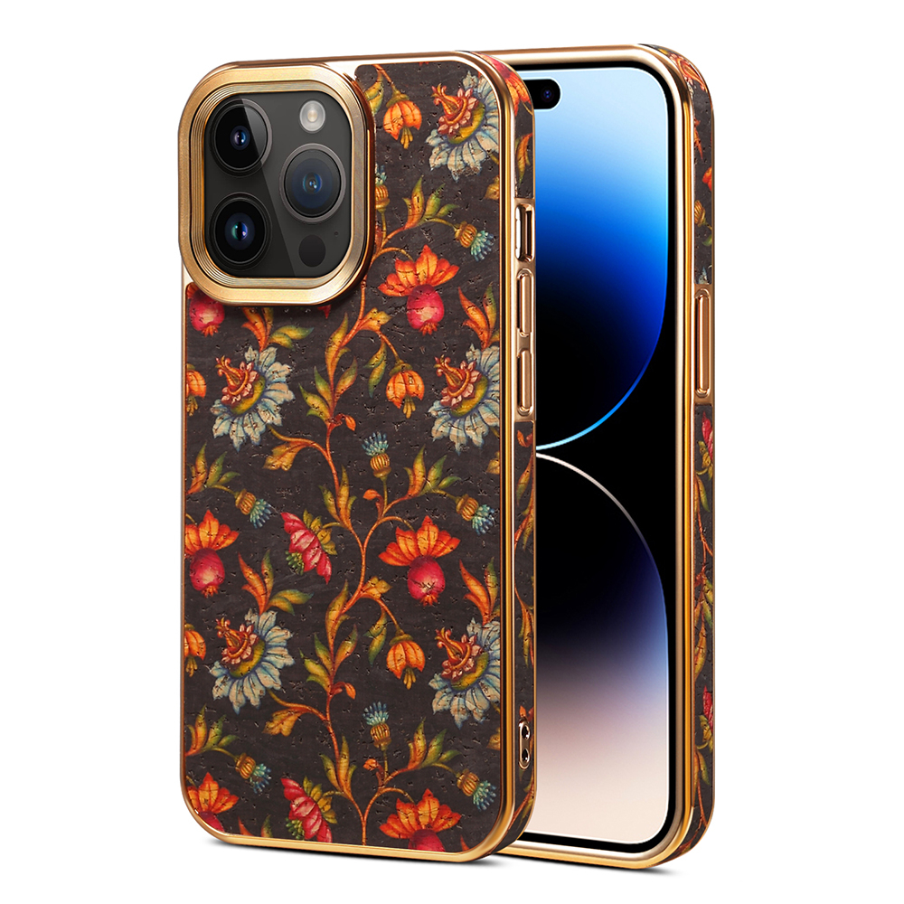 Vỏ điện thoại hoa phong cách châu âu mạ điện sang trọng cho iphone 14 13 12 pro max 14promax 13promax 12promax 12pro 13pro 14pro ốp lưng silicon chống rơi đầy đủ