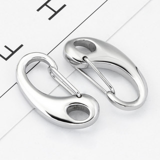 Chất Lượng Cao Thép Không Gỉ Hình Chữ D Tôm Hùm Móc Vòng Cổ Dây Xích Kết Nối Vòng Tay Làm Đồ Trang Sức DIY Phụ Kiện
