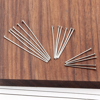 100 Cái / lốc 15 / 20 / 25 / 30 / 35 / 40 / 50 Mm Đầu Chân Chiều Rộng 0.6 Mm Thép Không Gỉ Thẳng T Chân Cho DIY Trang Sức Làm Bông Tai Đồ Dùng