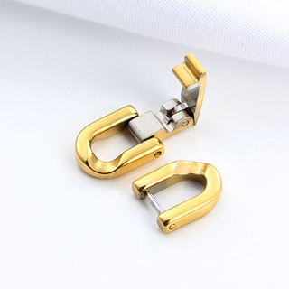 Cuba Dây Xích Khóa Trang Sức Thời Trang Không Bao Giờ Phai Màu Vàng Thép Không Gỉ Khóa DIY Vòng Cổ Làm Vòng Tay Tìm Bán Buôn