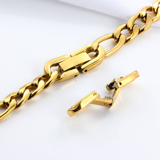 Cuba Dây Xích Khóa Trang Sức Thời Trang Không Bao Giờ Phai Màu Vàng Thép Không Gỉ Khóa DIY Vòng Cổ Làm Vòng Tay Tìm Bán Buôn