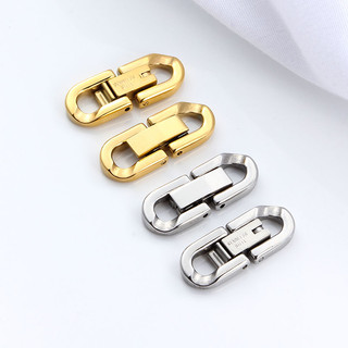 Cuba Dây Xích Khóa Trang Sức Thời Trang Không Bao Giờ Phai Màu Vàng Thép Không Gỉ Khóa DIY Vòng Cổ Làm Vòng Tay Tìm Bán Buôn