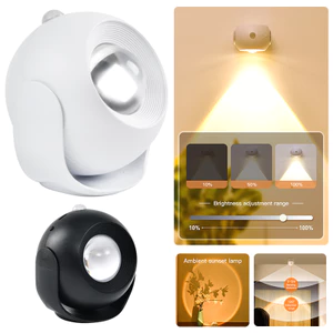 Đèn LED cảm biến cơ thể không dây ánh sáng trắng ấm, đèn ban đêm treo tường, dùng cho bếp, phòng ngủ, cầu thang, tủ quần áo, sạc lại