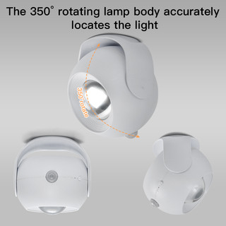 Đèn LED cảm biến cơ thể không dây ánh sáng trắng ấm, đèn ban đêm treo tường, dùng cho bếp, phòng ngủ, cầu thang, tủ quần áo, sạc lại