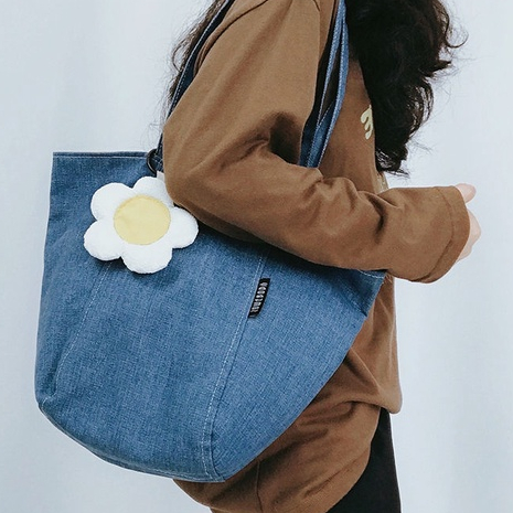 Túi vải denim dung tích lớn túi đeo vai hoa denim nữ xia xiaozhong túi đeo vai cầm tay túi đeo vai denim túi vải deni Túi xách vai đơn  Túi Tot cao bồi  Túi vải denim  Túi Tote vai đơn  Túi Tot thời trang  Túi vải xách tay  Túi denim một vaim túi một túi