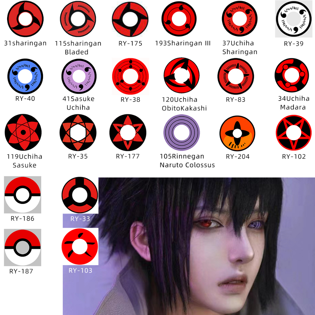 Afancypro chất lượng cao halloween contact lense / uchiha / sharingan ...