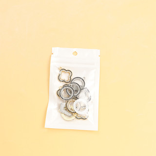10 cái advanced sense geometry series crystal rhinestones men charms hollow heart & round & four-leaf clover & hình thoi mặt dây chuyền diy tính khí trang sức vòng cổ bông tai nguồn cung cấp