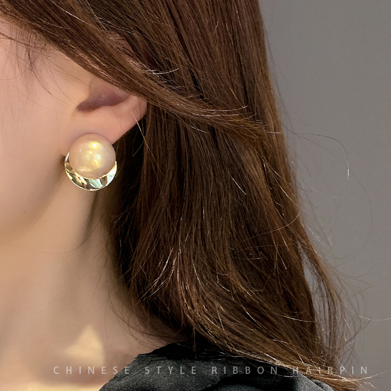 Bông Tai Hợp Kim Vàng Phong Cách Hàn Quốc - Đơn Giản Cho Nữ