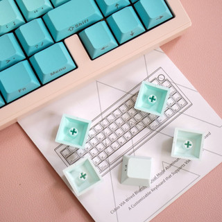 Cyan gradient keycaps pbt dye-sub cherry profile keycap tùy chỉnh keycaps tương thích với công tắc cherry gateron mx