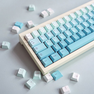Cyan gradient keycaps pbt dye-sub cherry profile keycap tùy chỉnh keycaps tương thích với công tắc cherry gateron mx