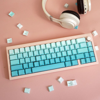 Cyan gradient keycaps pbt dye-sub cherry profile keycap tùy chỉnh keycaps tương thích với công tắc cherry gateron mx