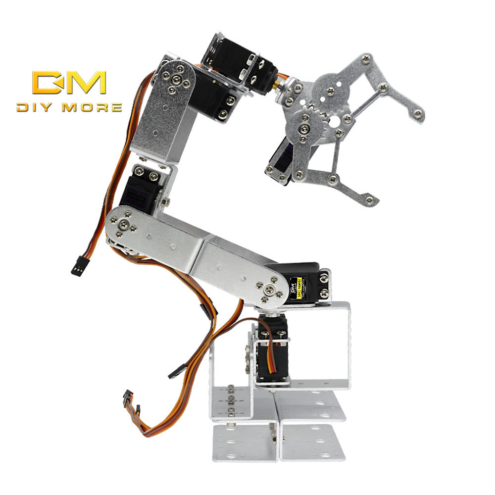 Diymore arduino robot 6 dof bộ kẹp nhôm bộ gắn servo | Shopee Việt Nam