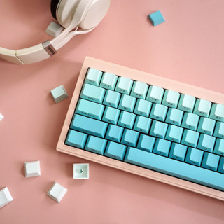 Cyan gradient keycaps pbt dye-sub cherry profile keycap tùy chỉnh keycaps tương thích với công tắc cherry gateron mx