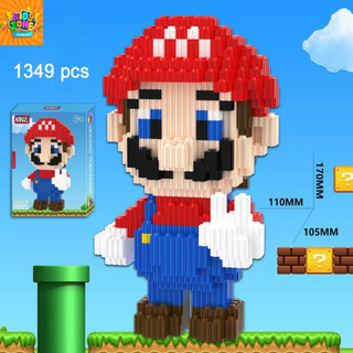 Đồ chơi khối xây dựng búp bê mario đồ chơi lắp ráp dòng super mario đồ chơi lắp ráp hạt nhỏ nhiều kiểu có sẵn