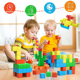 Khối từ tính đồ chơi cho trẻ mới biết đi 3d magnet cubes đồ chơi khối xây dựng từ tính bộ đồ chơi nam châm xây dựng stem cho trẻ em bé trai bé gái