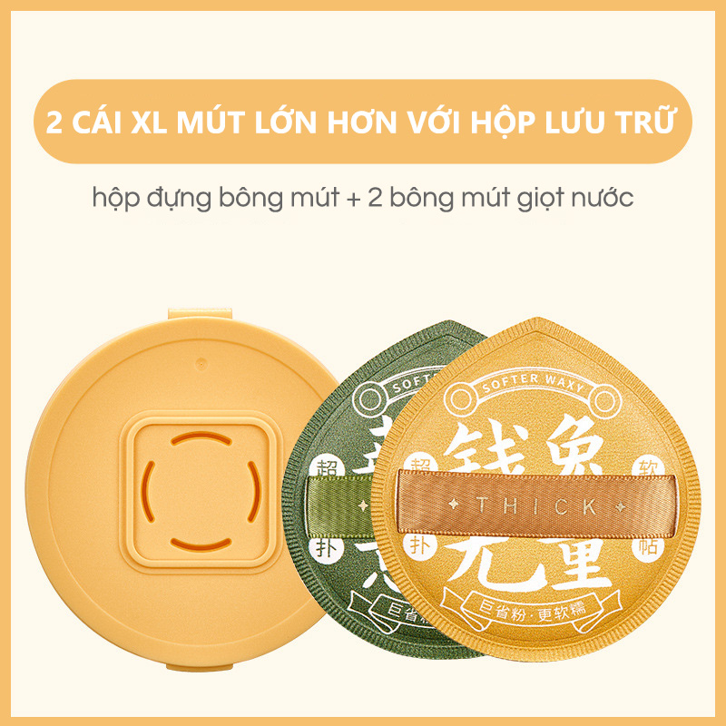 Ảnh 2 Mút trang điểm nền GECOMO mềm mại với hộp đựng 2