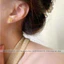 Bông tai titan nữ không gỉ mạ vàng 24k hình bông tuyết phun cát thời trang nhẹ nhàng ngọt ngào