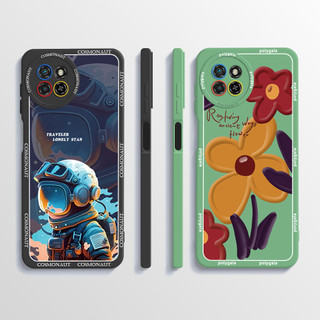 Ốp lưng cod itel s23 4g s665l màu thạch silicone ốp lưng mềm dễ thương phi hành gia tranh chống rơi bảo vệ máy ảnh vỏ điện thoại