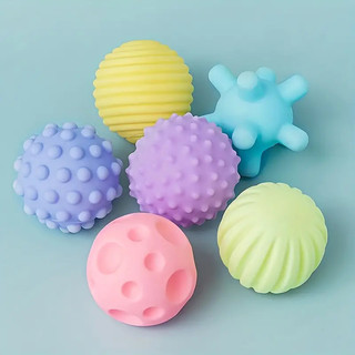 Đồ chơi giáo dục cho bé, bóng nắm tay bằng cao su mềm, bé nắm gặm nhấm bóng massage nhận thức xúc giác manhattan