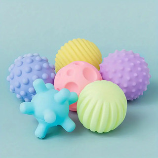 Đồ chơi giáo dục cho bé, bóng nắm tay bằng cao su mềm, bé nắm gặm nhấm bóng massage nhận thức xúc giác manhattan
