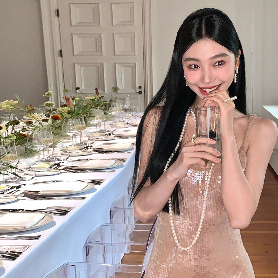 Đầm maxi dài Cutenew hai dây không tay ôm dáng vừa vặn sequin sáng bóng thanh lịch quyến rũ sexy cho nữ dự tiệc