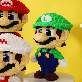 Kích thước lớn đồ chơi khối xây dựng mario mô hình lắp ráp 3d mario mô hình lắp ráp đồ chơi lắp ráp giáo dục hạt nhỏ