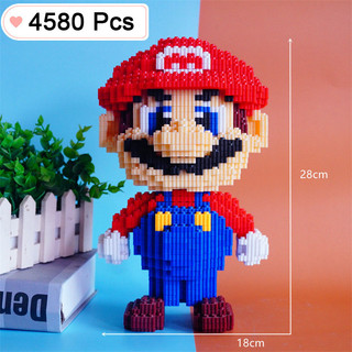 Kích thước lớn đồ chơi khối xây dựng mario mô hình lắp ráp 3d mario mô hình lắp ráp đồ chơi lắp ráp giáo dục hạt nhỏ