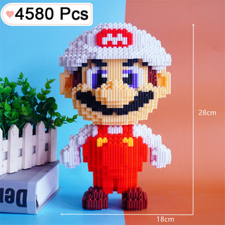 Kích thước lớn đồ chơi khối xây dựng mario mô hình lắp ráp 3d mario mô hình lắp ráp đồ chơi lắp ráp giáo dục hạt nhỏ