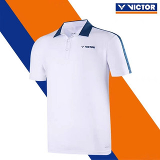 Áo cầu lông victory áo polo khô nhanh kỷ niệm 55 năm cuộc thi nam và nữ jersey tay ngắn