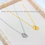 Vòng cổ titan cao cấp không gỉ mạ vàng 24k thiết kế hình trái tim đôi dễ thương thời trang đơn giản dành cho nữ