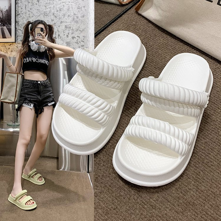 Dép Sandal Nữ  Eva 3.5cm cao cấp rỗng cao gót chống nước chống trượt