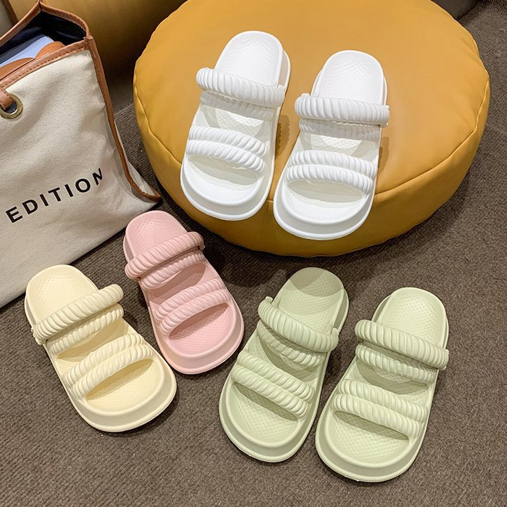 Dép Sandal Nữ  Eva 3.5cm cao cấp rỗng cao gót chống nước chống trượt