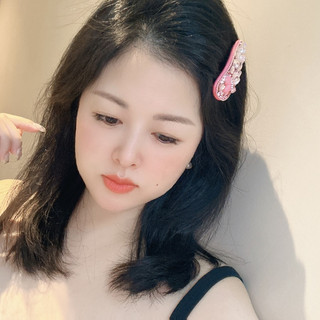 Barbie pink hair clip sweet girl bangs side bb clip girl all-match headdress