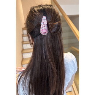 Barbie pink hair clip sweet girl bangs side bb clip girl all-match headdress