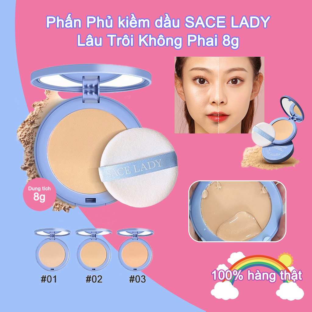 ChÍnh HÃng Phấn Phủ Sace Lady 8g Trang điểm Kiềm Dầu Chống Thấm Nước Shopee Việt Nam