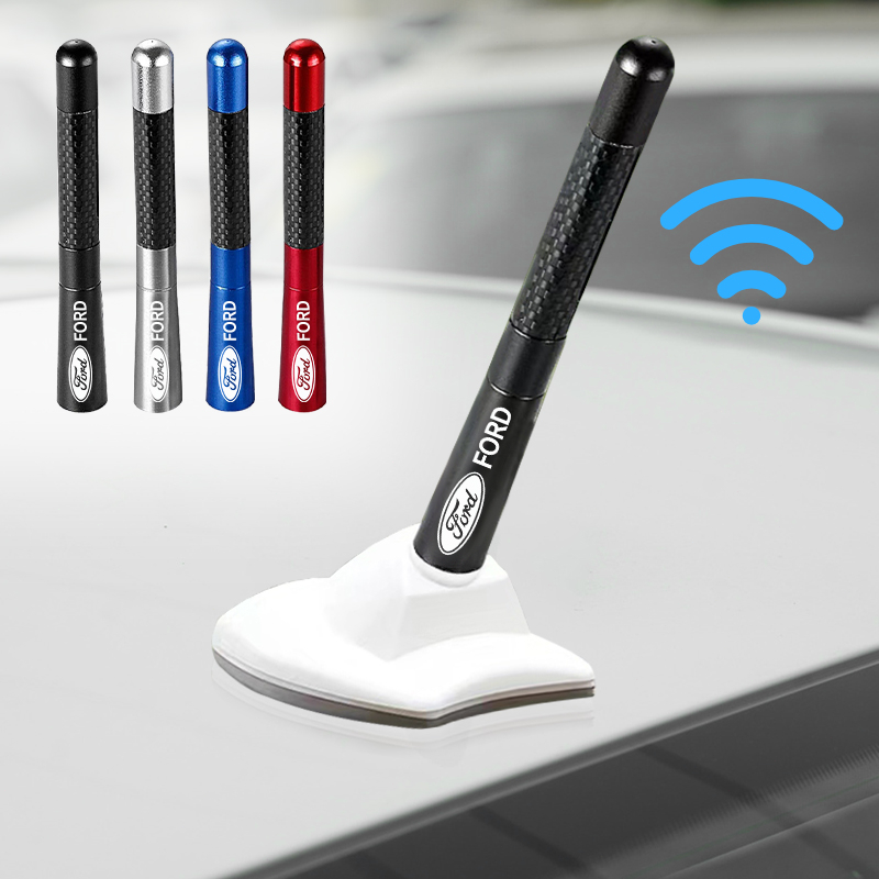 1 Chiếc Kim Loại Ăng Ten Ô Tô Thay Thế Logo Ô Tô Cột Ngắn Trên Không Cho Xe Ford Fiesta EcoSport ESCORT Ranger Mondeo Mustang FOCUS 2 3 4 5
