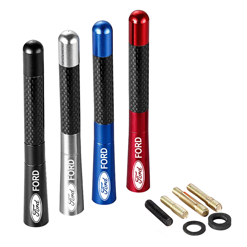 1 Chiếc Kim Loại Ăng Ten Ô Tô Thay Thế Logo Ô Tô Cột Ngắn Trên Không Cho Xe Ford Fiesta EcoSport ESCORT Ranger Mondeo Mustang FOCUS 2 3 4 5