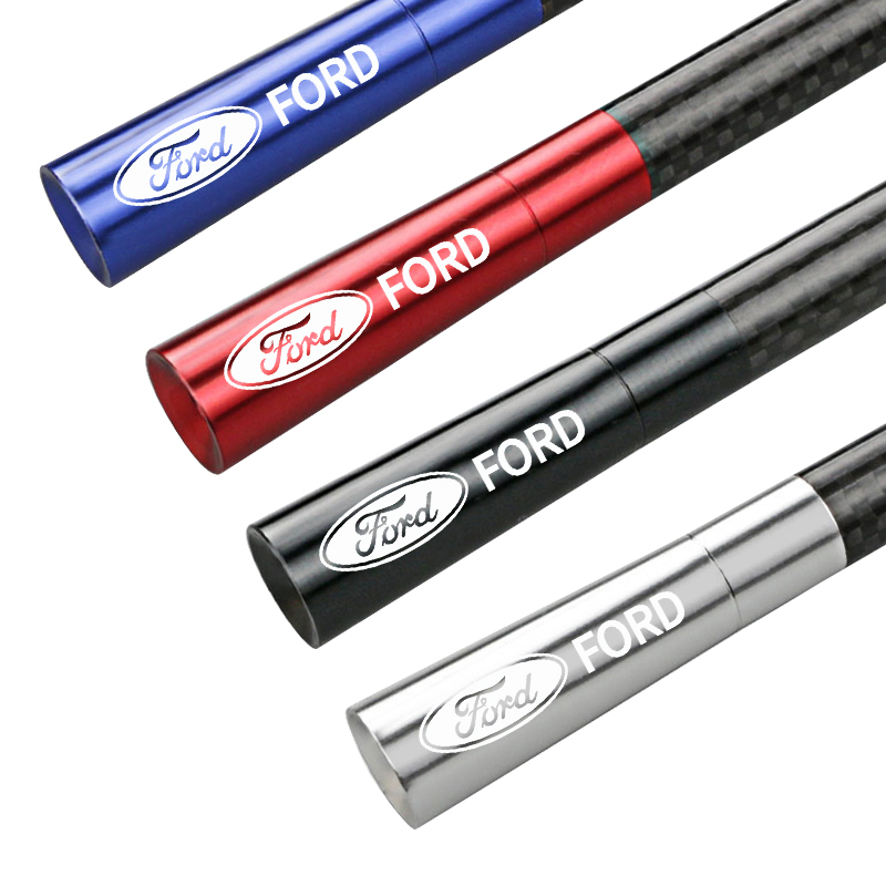 1 Chiếc Kim Loại Ăng Ten Ô Tô Thay Thế Logo Ô Tô Cột Ngắn Trên Không Cho Xe Ford Fiesta EcoSport ESCORT Ranger Mondeo Mustang FOCUS 2 3 4 5