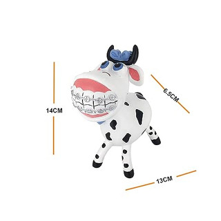 Quà tặng cho nha sĩ điêu khắc động vật cho chỉnh nha niềng răng đồ chơi tượng nhỏ phòng khám trang trí máy tính để bàn