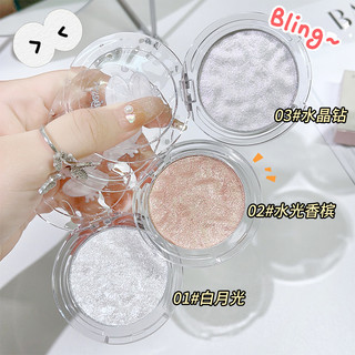 Jonbos diamond highlighter make up flash glitter high gloss powder makeup facial glowing face contour brighten skin pearl highlighter cosmetics no.j047