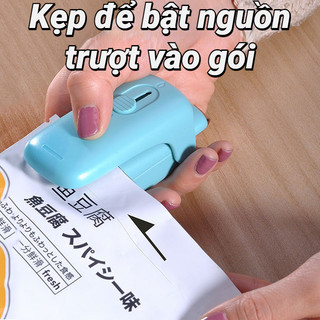 Máy Hàn Miệng Túi Cầm Tay Mini Chống Thấm Nước Có Thể Sạc Lại Tiện Dụng